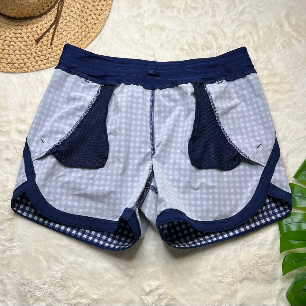 Lands' End Gingham Swim Shorts - Picture 4 of 6